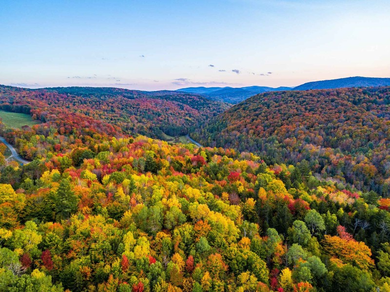 best new england roads fall foliage